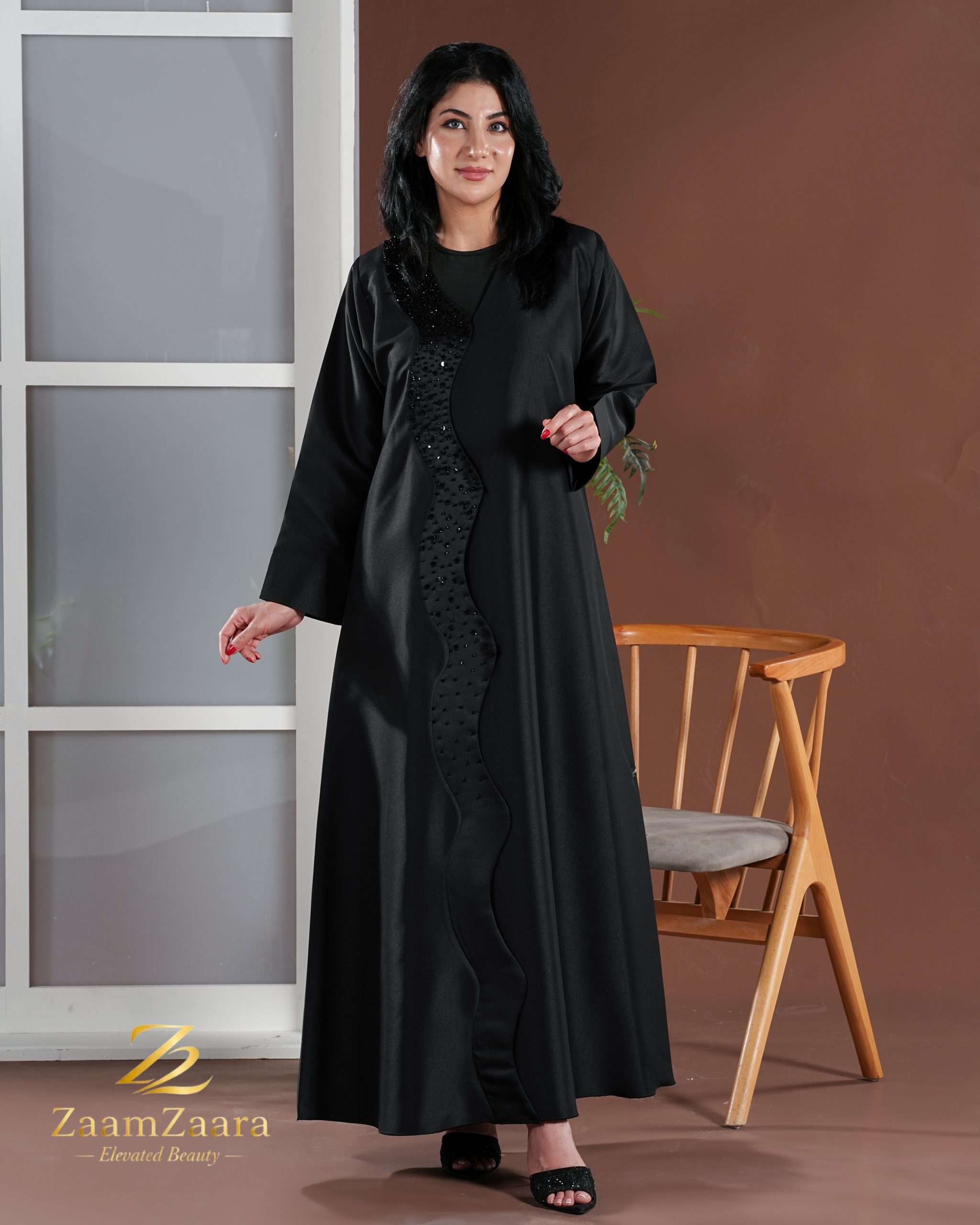 Noir Wave Abaya