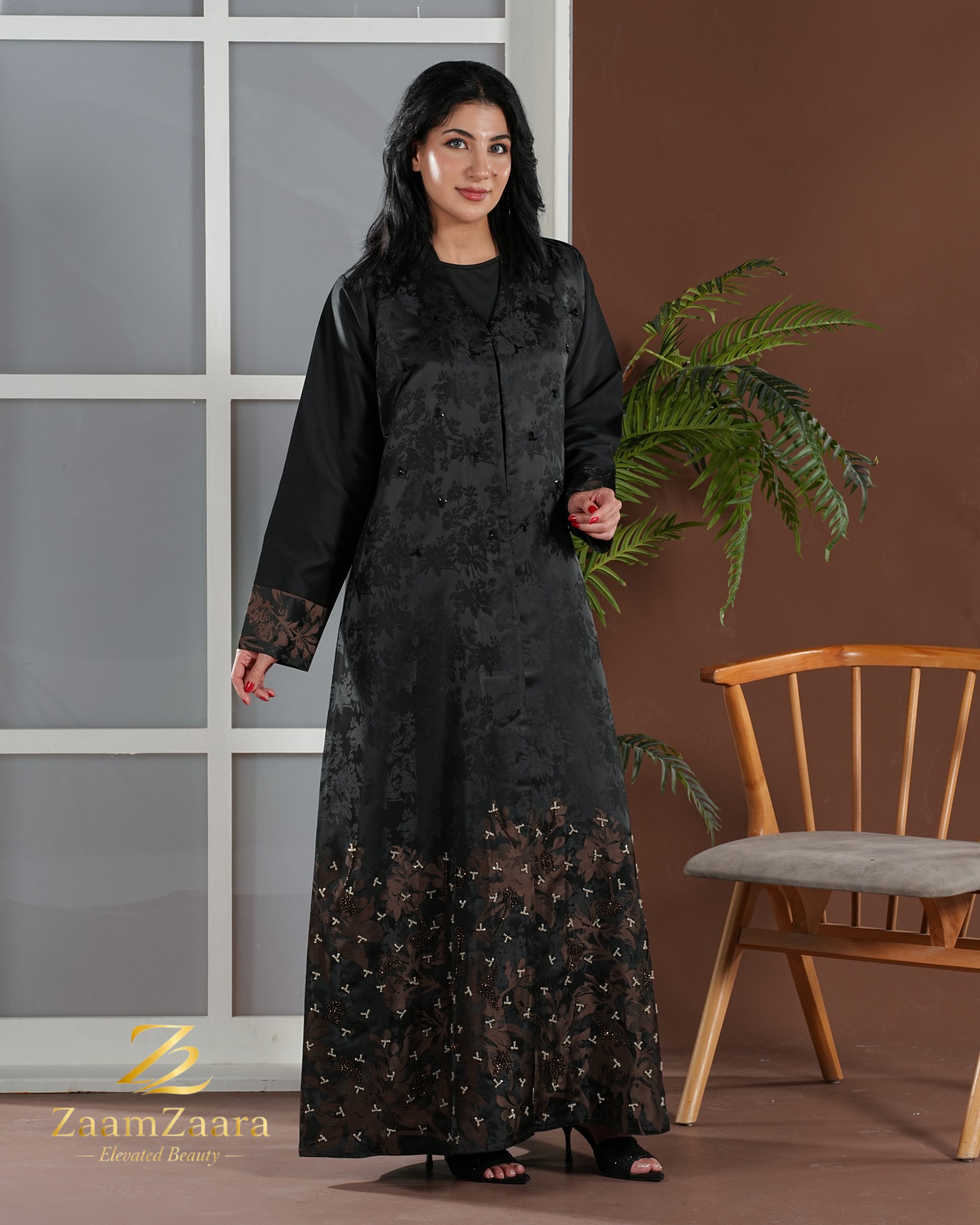 Floral Designer Abaya